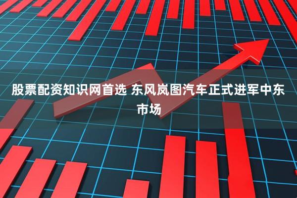 股票配资知识网首选 东风岚图汽车正式进军中东市场